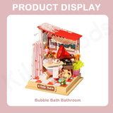 Rolife Little & Warm Space Series DIY Miniature House - Bubble Bath Bathroom