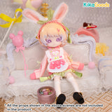 Dessert Series Peach Bunny 1/12 BJD Clothing Set