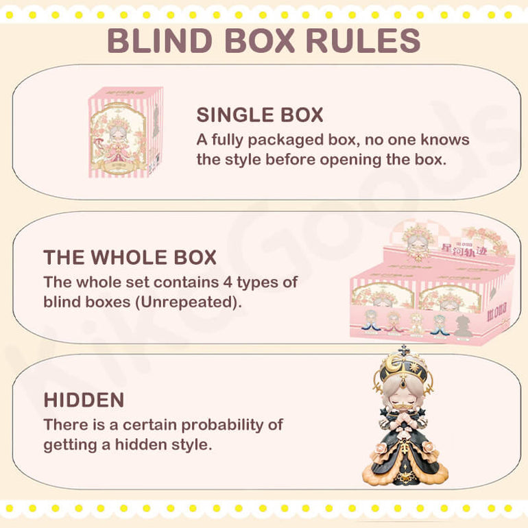 Mona Time Star River Series Blind Box, Mystery Box, Action Figure