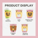 KITAN CLUB Little Fox and Little Raccoon Cup Sleeve Gacha