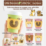 KITAN CLUB Little Fox and Little Raccoon Cup Sleeve Gacha