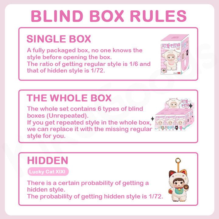 Nommi Loveliness never ends Vinyl Plush Blind Box (Whole Set 6pcs) - SALE
