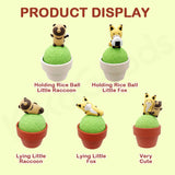 KITAN CLUB Little Fox and Little Raccoon Mini Potted Plant Gacha