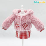 LuckyDoll Pink Plush Series 1/6 Points BJD Clothing Set