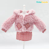 LuckyDoll Pink Plush Series 1/6 Points BJD Clothing Set