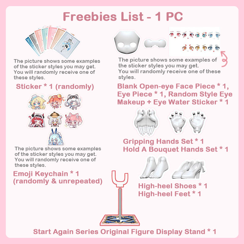 Start Again Series 1/12 Action Figure BJD Blind Box【Shipped in