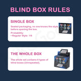 Alien Stage Rabbit Series Pixel Heart Acrylic Refrigerator Sticker Blind Box