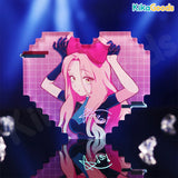 Alien Stage Rabbit Series Pixel Heart Acrylic Refrigerator Sticker Blind Box