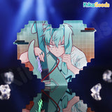 Alien Stage Rabbit Series Pixel Heart Acrylic Refrigerator Sticker Blind Box