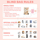 Large Cute Bean Cat Series Blind Bag