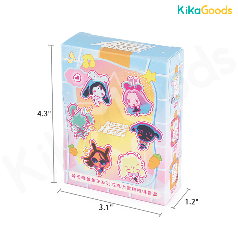 Alien Stage Rabbit Series Acrylic Ice Cream Keychain Blind Box – KIKAGoods