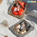 Mushroom Girl Relief-Carved Refrigerator Magnet Blind Box