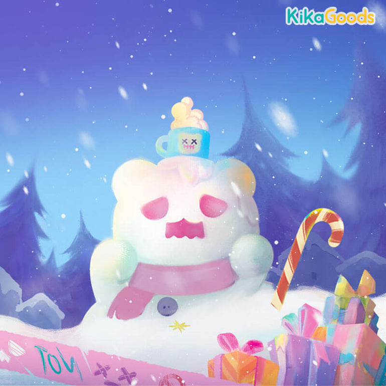 ShinWoo Baby Ghost Bear Postcard - KIKAGoods